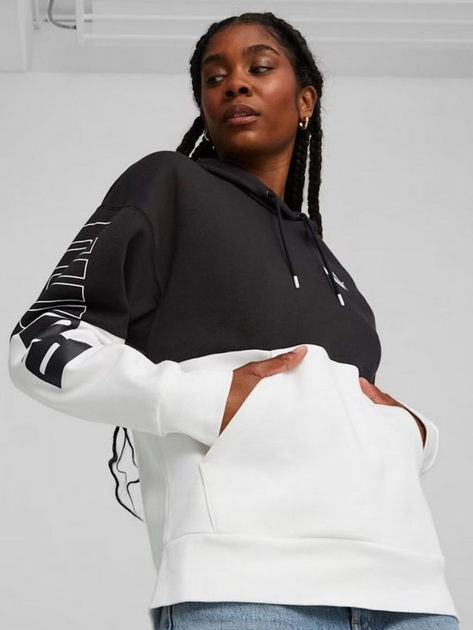 Худи женское Puma Power Colorblock Hoodie Fl 67602301 M Разноцветное ...