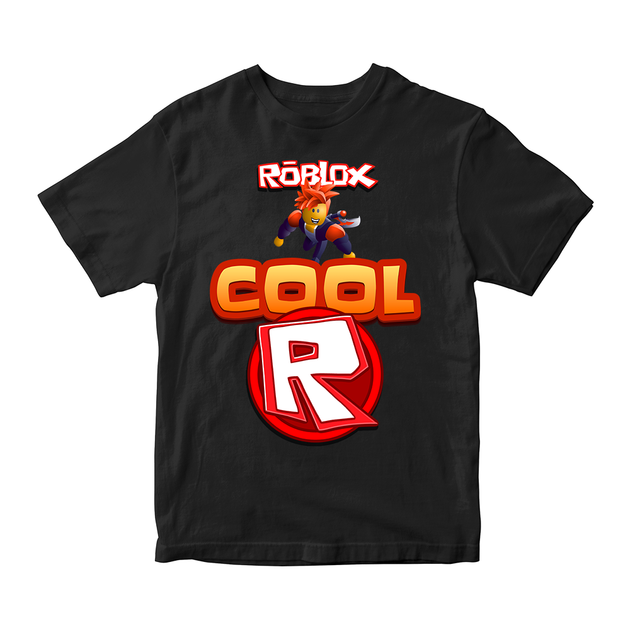 Футболка черная с оригинальным принтом онлан игры Roblox "Cool R ...