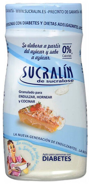 Зaмінник цукру Sucralin Sucralosa Granulated Sweetener 190 г (8437011498045) - зображення 1