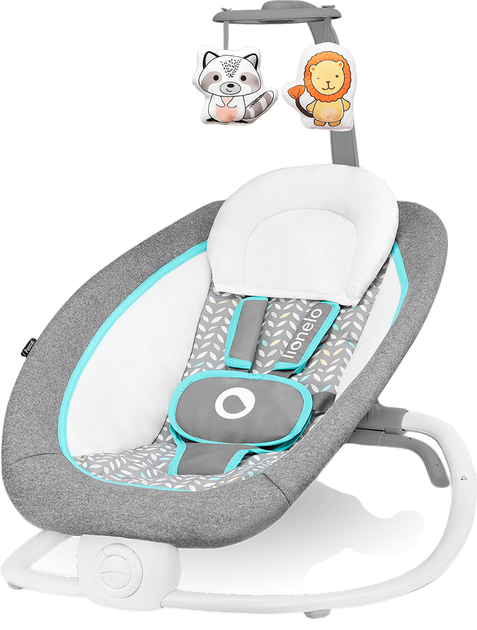 Leżak Lionelo Baby Rocker Pascal 77x48 cm (5902581658005) - obraz 1