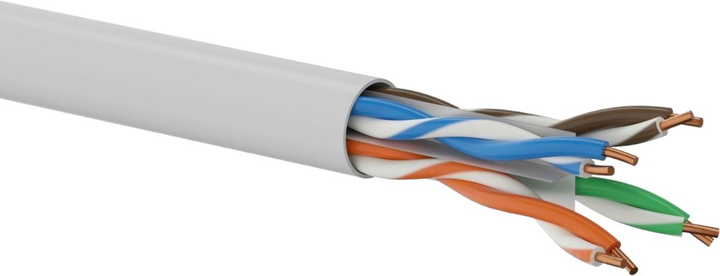 Кабель Alantec U/UTP Cat 6 Dca 23 AWG LSOH 305 м Grey (5901738557659) - зображення 2