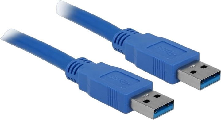 Кабель Delock USB-A – USB-A 3.0 1.5 м Blue (4043619824304) - зображення 1