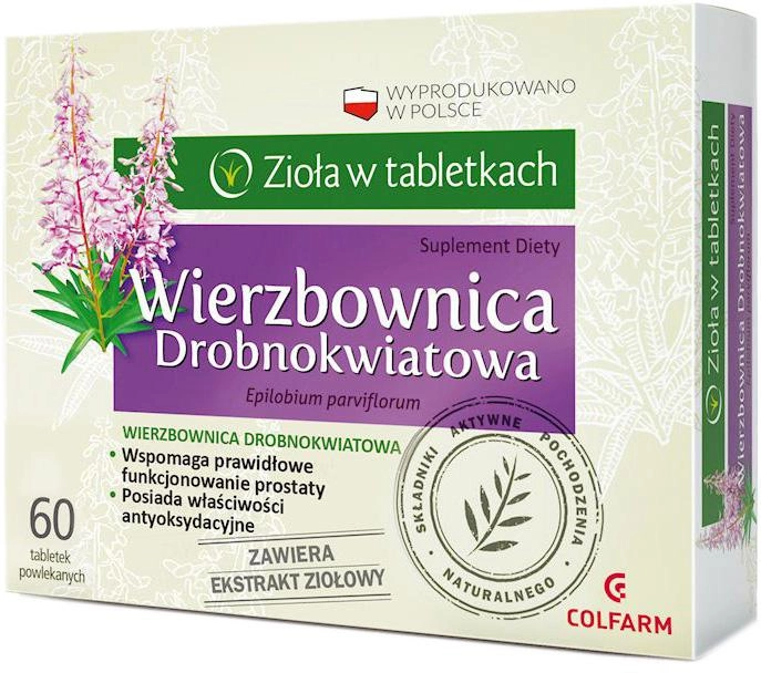 Харчова добавка Colfarm Small-flowered Willowbush 60 таблеток (5901130351879) - зображення 1