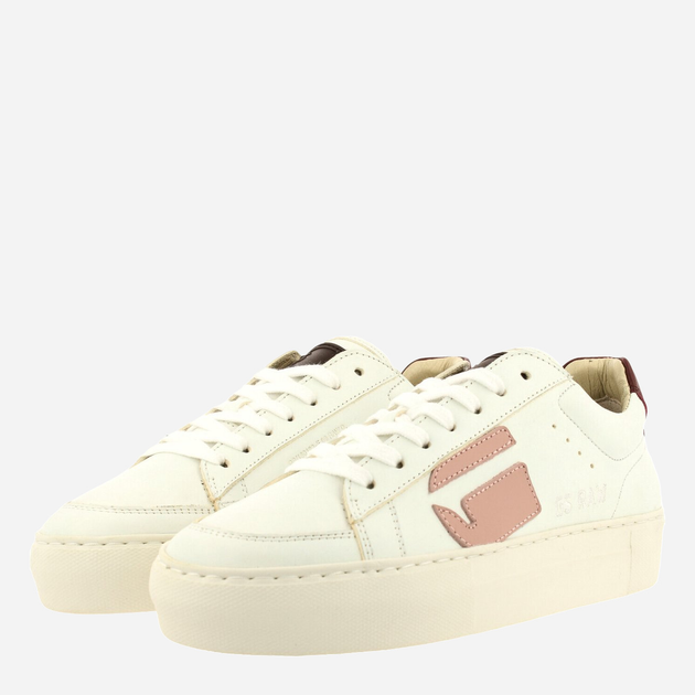 Sneakersy damskie skórzane G-Star Raw LOAM II POP 2211-006511-1955 36 23 cm Białe (8720206616837) - obraz 4