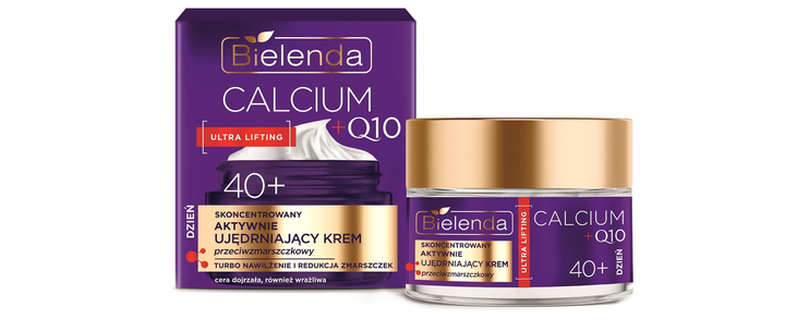 Krem do twarzy Bielenda Calcium + Q10 aktywnie ujędrniający przeciwzmarszczkowy 40+ 50 ml (5902169054380) - obraz 1