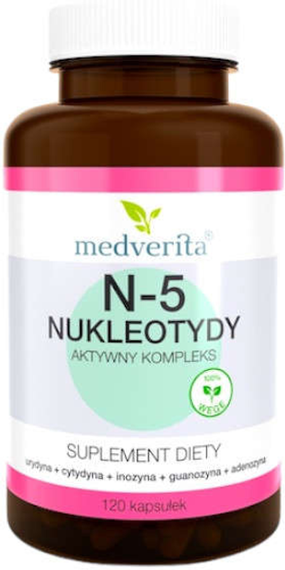 Дієтична добавка Medverita N-5 Nucleotides 120 капсул (5903686581212) - зображення 1