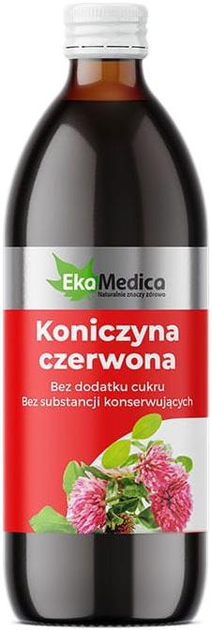Sok naturalny Ekamedica Koniczyna Czerwona 500 ml (5904213000893) - obraz 1