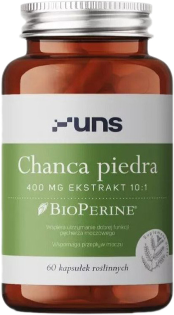 Suplement diety UNS Chanca Piedra + Bioperine 60 vegan kapsułek (5904238962312) - obraz 1