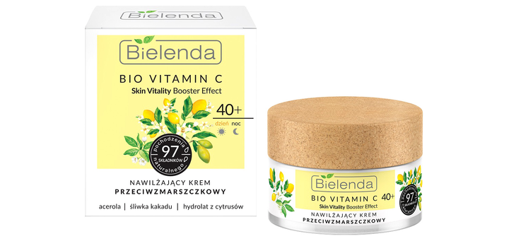 Крем для обличчя Bielenda Bio Vitamin C зволожуючий проти зморшок 40+ 50 мл (5902169045395) - зображення 1