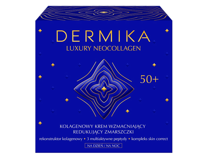Крем для обличчя Dermika Luxury Neocollagen 50+ для зменшення зморшок 50 мл (5902046767877) - зображення 1