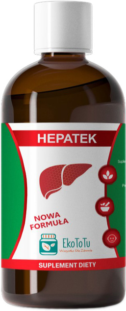 Трав'яна харчова добавка EkoToTu Hepatek 100 мл (5905858925930) - зображення 1