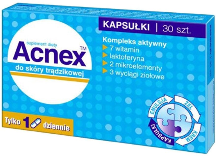 Suplement diety Farmina Acnex 30 kapsułek (5907529110102) - obraz 1