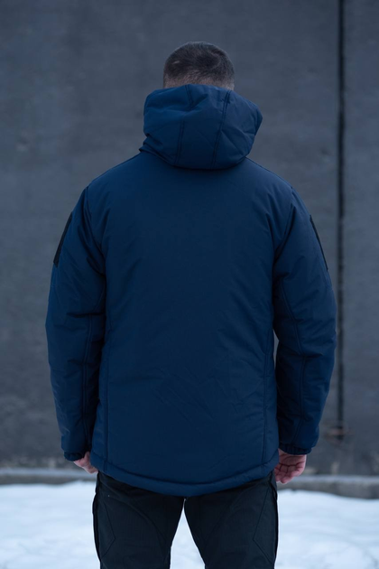Куртка чоловіча зимова ДСНС Thermo-Loft з липучками під шеврони темно-синій 2XL - зображення 2