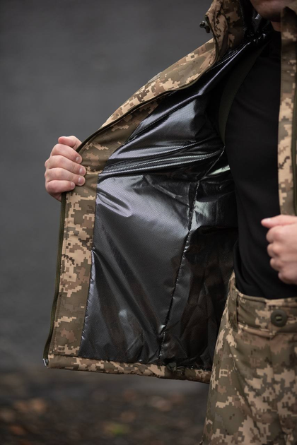 Мужская зимняя куртка с подкладкой Omni-Heat пиксель с липучками под шевроны L - изображение 2