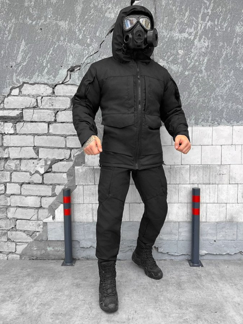 Зимовий тактичний костюм black розмір L - зображення 1