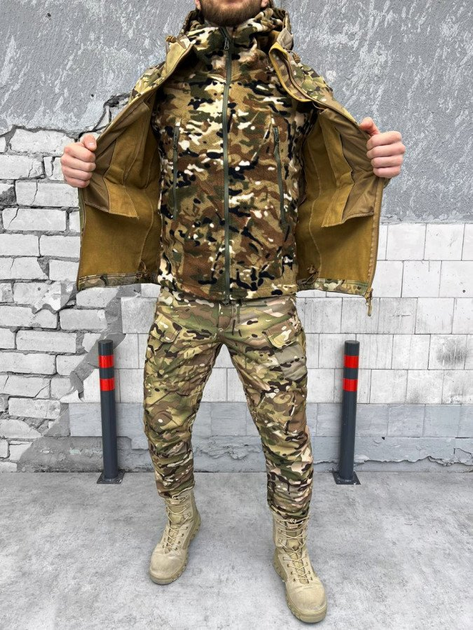 Тактичний набір костюм 3в1 (куртка,фліска,штани) розмір L - зображення 1