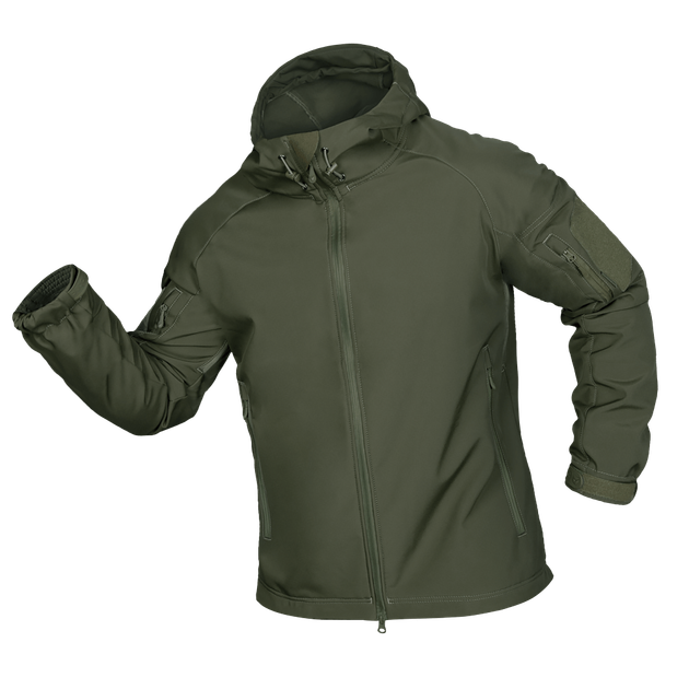 Куртка тактическая демисезонная мужская для силовых структур Stalker SoftShell Олива (7225), XXL - изображение 1