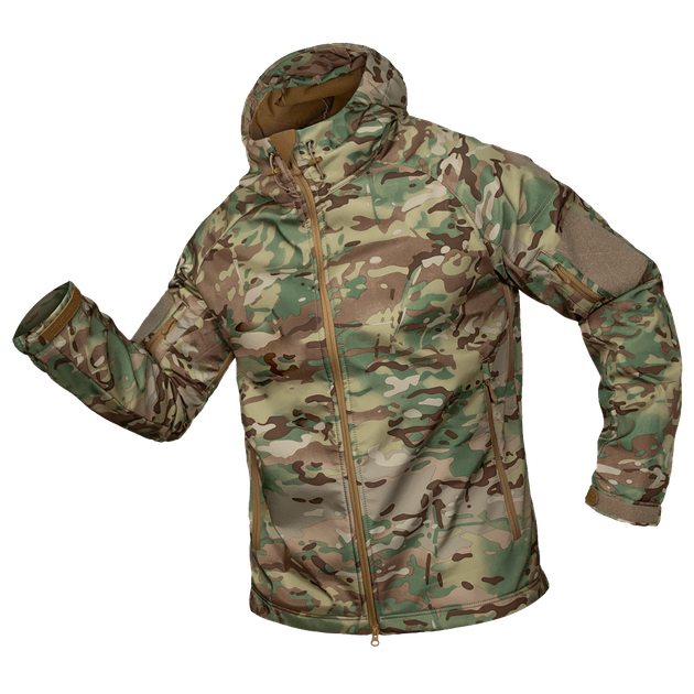 Куртка тактическая демисезонная мужская для силовых структур CM Stalker SoftShell Мультикам (7089), XXL - изображение 1