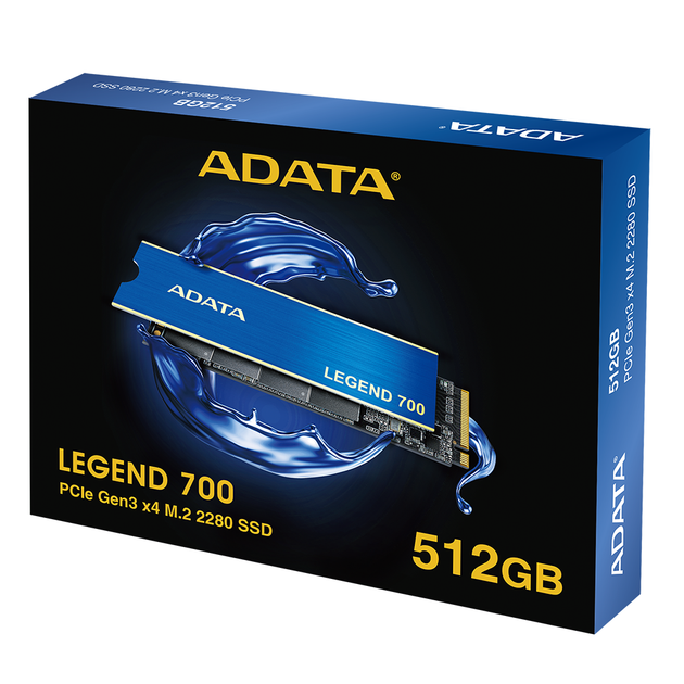 Накопичувач SSD A-DATA LEGEND 700 512GB M.2 2280 PCI Express 3.0x4 3D NAND (ALEG-700-512GCS) - изображение 6