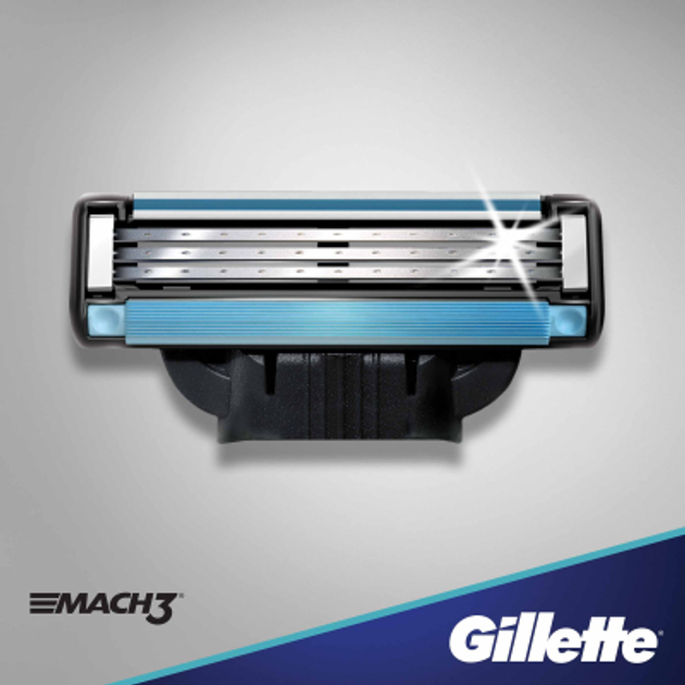Бритва Gillette Mach3 з 2 змінними картриджами (7702018020706/7702018020676) - зображення 6