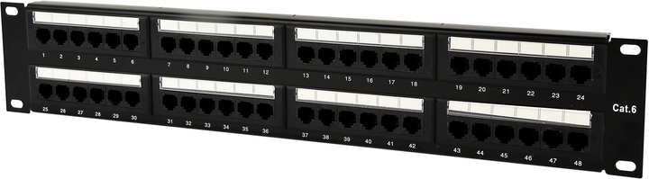 Патч панель Cablexpert Cat 6 48 портів (NPP-C648CM-001) - зображення 1