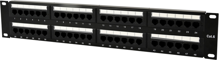 Panel Patch Cablexpert Cat 6 48 portów (NPP-C648CM-001) - obraz 1