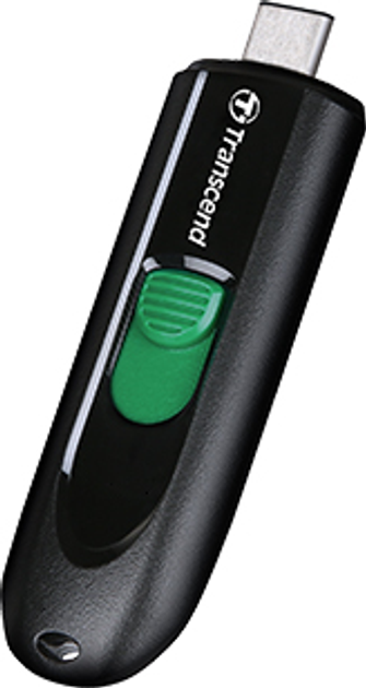 Флеш пам'ять USB Transcend JetFlash 790C 128Gb USB Type-C Black/Green (TS128GJF790C) - зображення 2