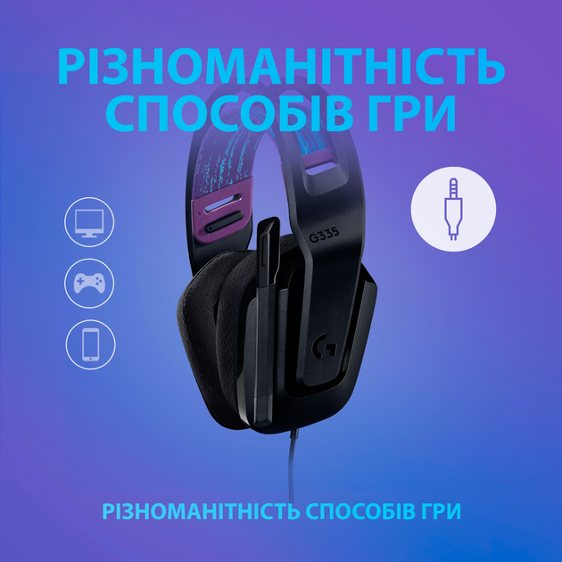 Słuchawki Logitech G335 Wired Gaming Black (981-000978) - obraz 5