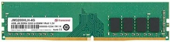 Оперативна пам'ять Transcend DDR4-3200 4096MB PC4-25600 (JM3200HLH-4G) - зображення 1