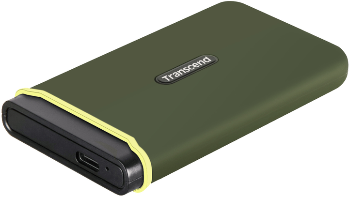Dysk SSD Transcend ESD380C 2TB USB 3.1 Type-C 3D NAND TLC Military Green (TS2TESD380C) Zewnętrzny - obraz 2