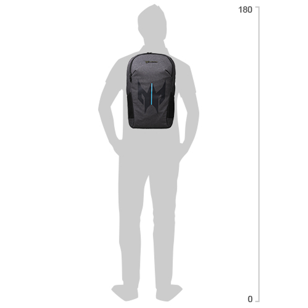 Рюкзак для ноутбука Acer Predator Urban 15.6" Grey (GP.BAG11.027) - зображення 16
