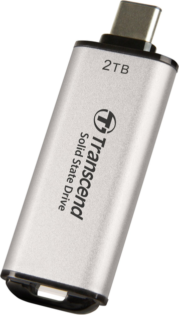 Dysk SSD Transcend ESD300 2TB USB 3.1 Gen 2 Type-C Silver (TS2TESD300S) Zewnętrzny - obraz 6