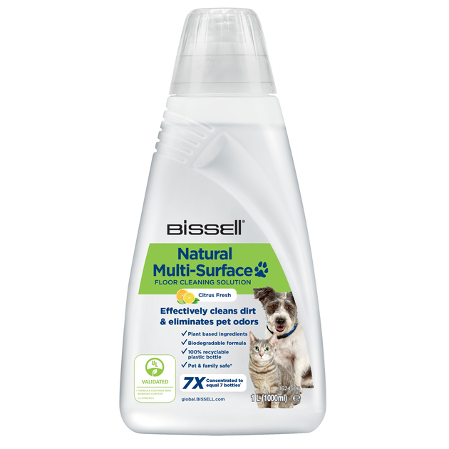 Płyn Bissell Clean+Natural Multi-Surface Pet Floor Cleaner do czyszczenia podłóg 1 l (0011120260366) - obraz 1