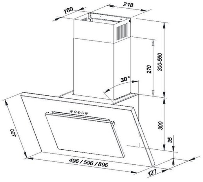 Okap kuchenny Maan Vertical P 2 50 (AGDMA2OKA0057) - obraz 6