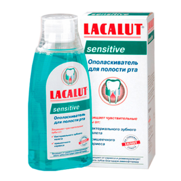 Ополаскиватель для полости рта Lacalut sensitive 300 мл (4016369696507 ...