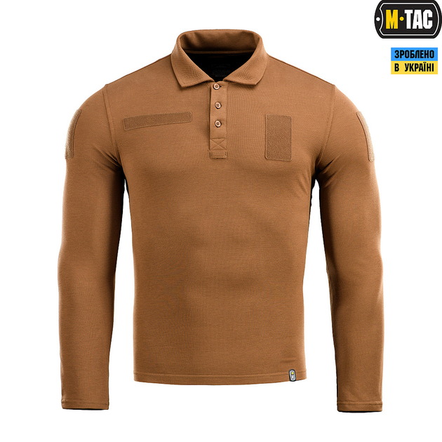 Поло тактичне М-Тас довгий рукав 65/35 Coyote Brown Size XL - зображення 2