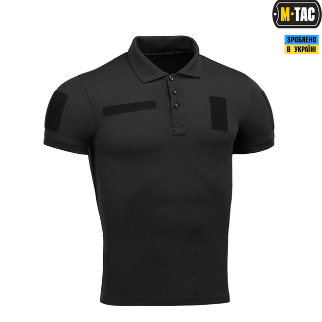 Поло Тактичне M-Tac Polyester Black Size XXXL - зображення 2