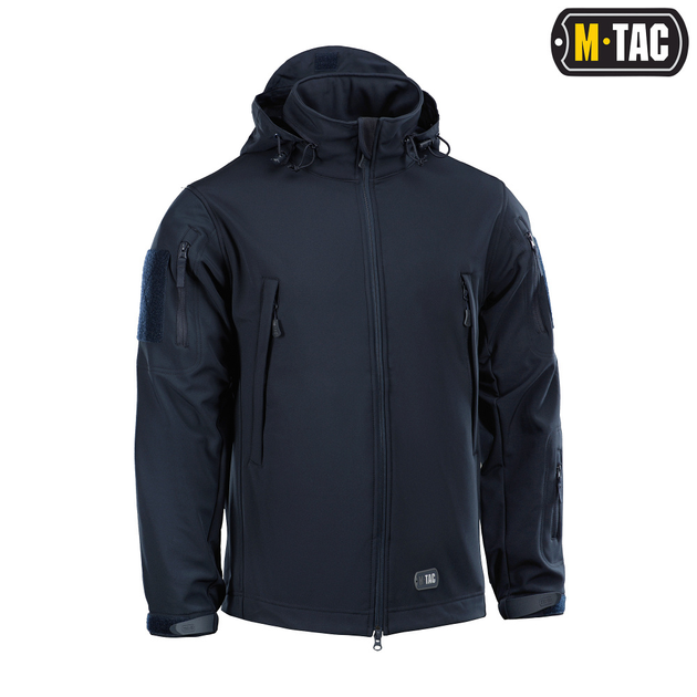 Куртка M-TAC Soft Shell Navy Blue Size M - изображение 2