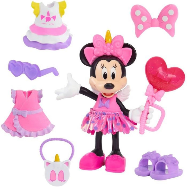 Figurka Just Play Minnie Mouse Fabulous Fashion Doll Purple 15 cm (886144899423) - obraz 1