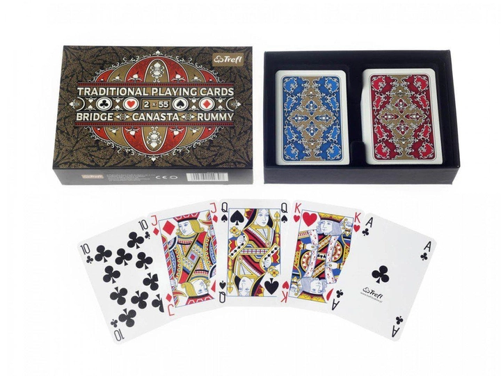Карти гральні Muduko Traditional Playing Cards 2 колоди x 55 карт (5904262149307) - зображення 1