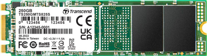 SSD диск Transcend 825S 250GB M.2 2280 SATAIII 3D NAND TLC (TS250GMTS825S) - изображение 1