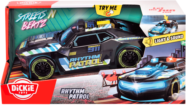 Samochód policyjny Dickie Toys Rytmiczny Patrol 20 cm (4006333083655) - obraz 6