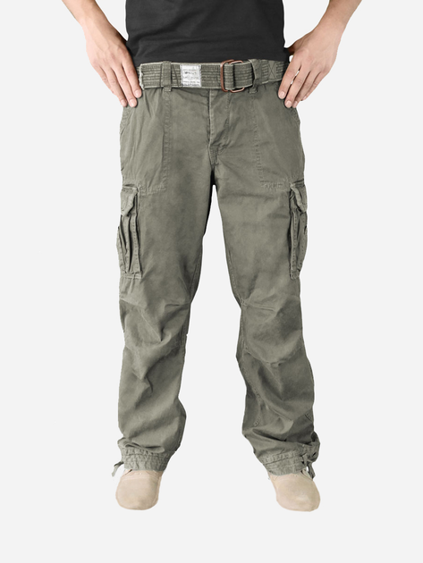 Тактические штаны Surplus Raw Vintage Premium Vintage Trousers 05-3597-01 2XL Olive (4250403102481) - изображение 1