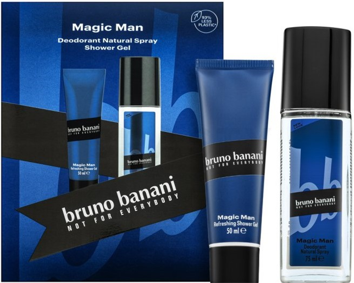 Набір Bruno Banani Magic Man Дезодорант-спрей 75 мл + Гель для душу 50 мл (3616303306076) - зображення 1