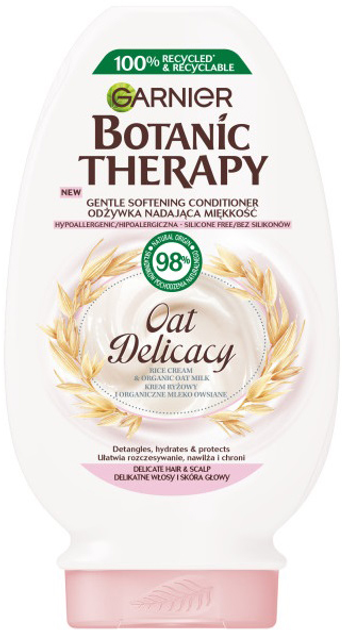 Odżywka do włosów Garnier Botanic Therapy Oat Delicacy nadająca miękkość 200 ml (3600542479868) - obraz 1