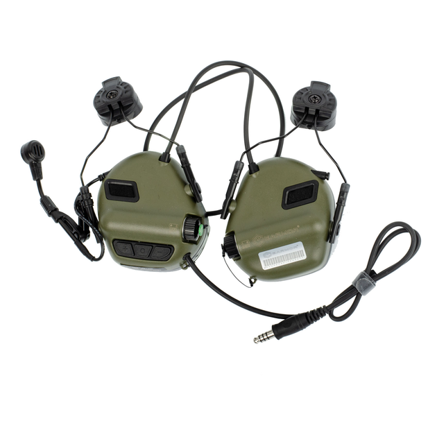 Активная гарнитура Earmor M32H Mark 3 MilPro с адаптерами на рельсы шлема 2000000114194 - изображение 1