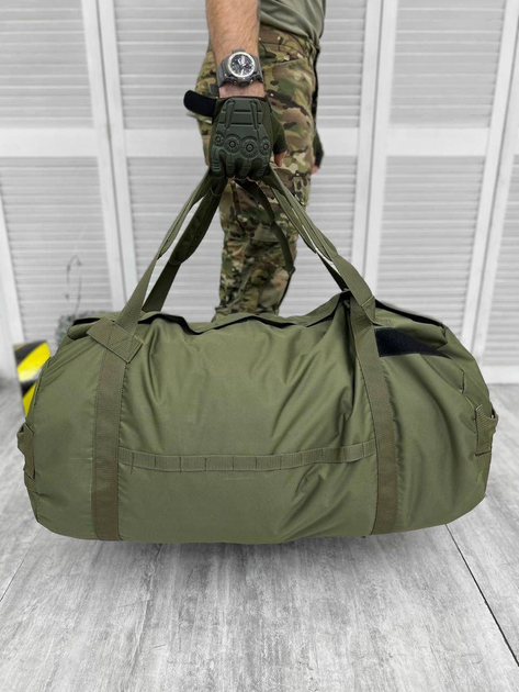 Тактичний армійський рюкзак сумка баул водонепроникний, 100 літрів, Піксель - зображення 2