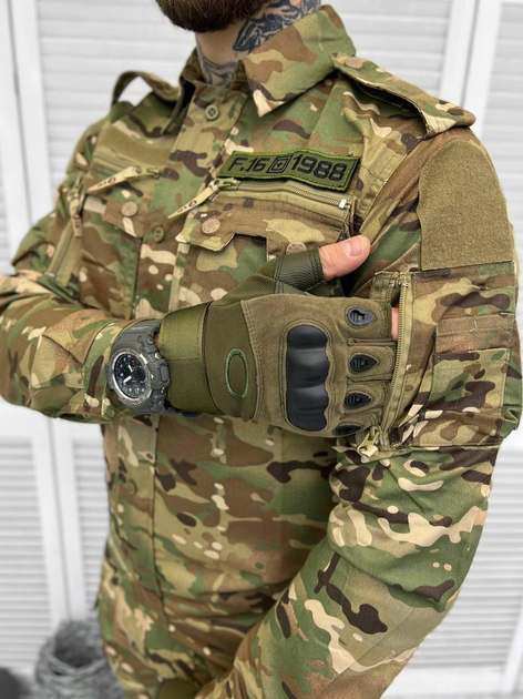 Тактический армейский костюм F16 брюки + рубашка МУЛЬТИКАМ, размер L - изображение 1