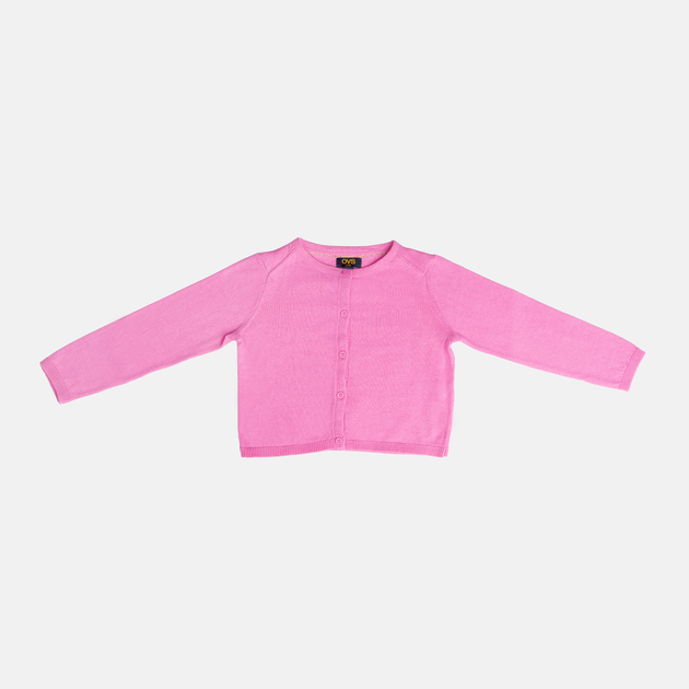 Sweter rozpinany dla dziewczynki OVS 1824212 110 cm Różowy (8056781617205) - obraz 1