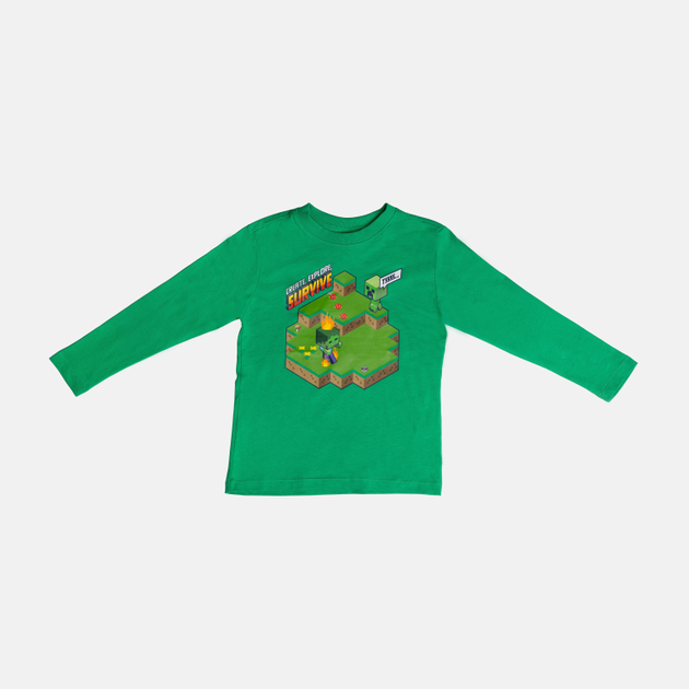 T-shirt z długim rękawem dziecięcy OVS 1834277 128 cm Green (8056781762400) - obraz 1